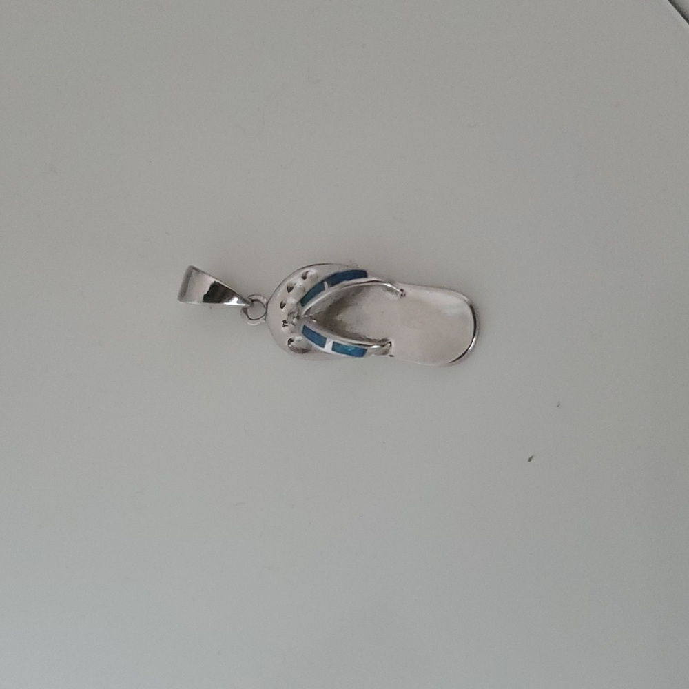 Silver Slipper pendant